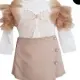 Luxury Glamour Skirt Set Champagne