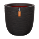 Capi Bloempot bol Rib NL 35x34 - Nature - zwart
